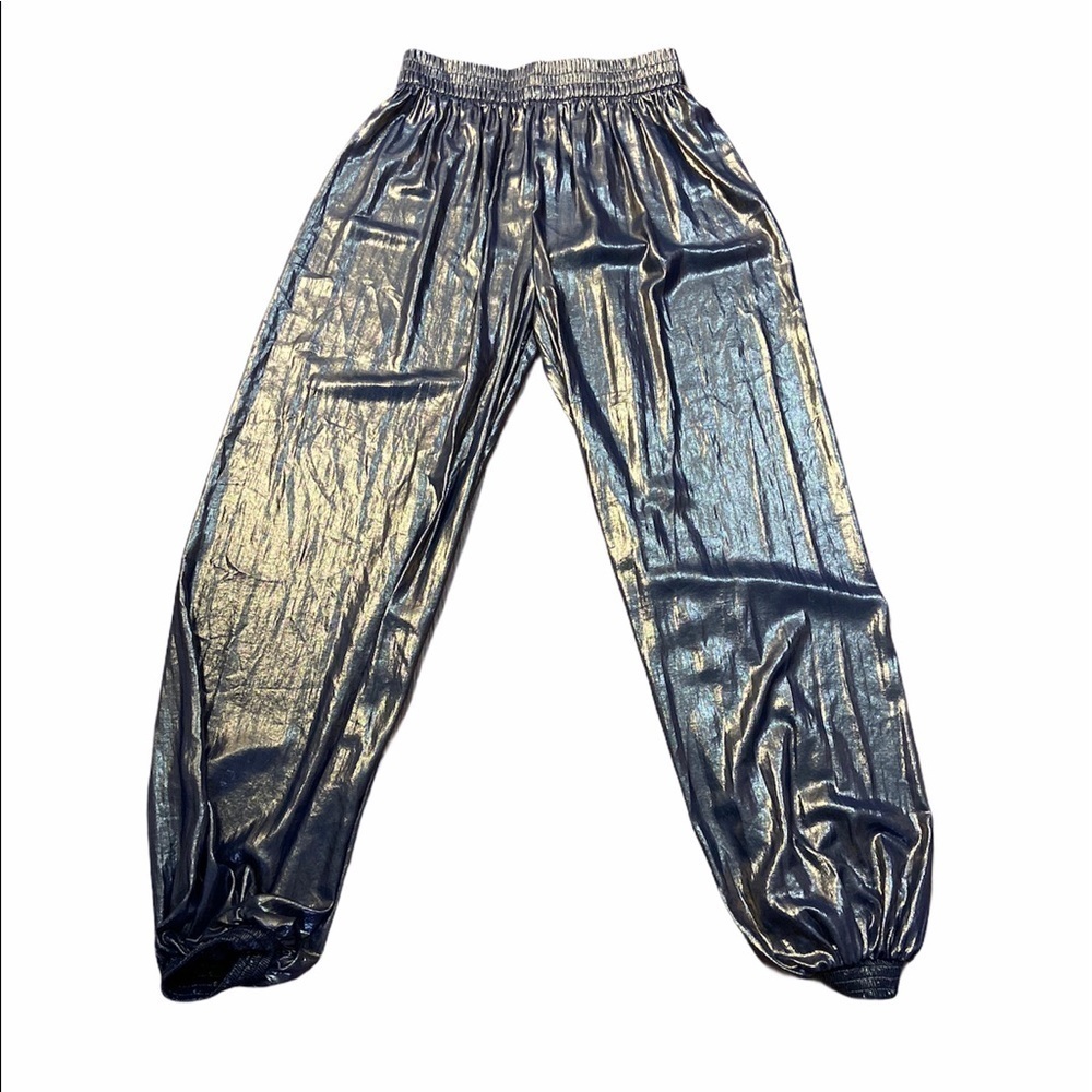 ZARA metallic ballon joggers style pants